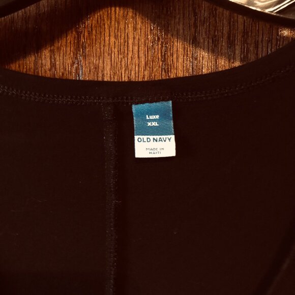 Old Navy, Black Lux Tunic - T Shirt 2X - Loose Fit - Picture 4 of 5
